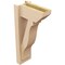 Ekena Millwork 6-in W x 12-in D x 24-in H Funston Slat Rough Cedar Woodgrain TimberThane Outlooker, Primed Tan OUTUR060X12X24FST24RCPR - alternate 5